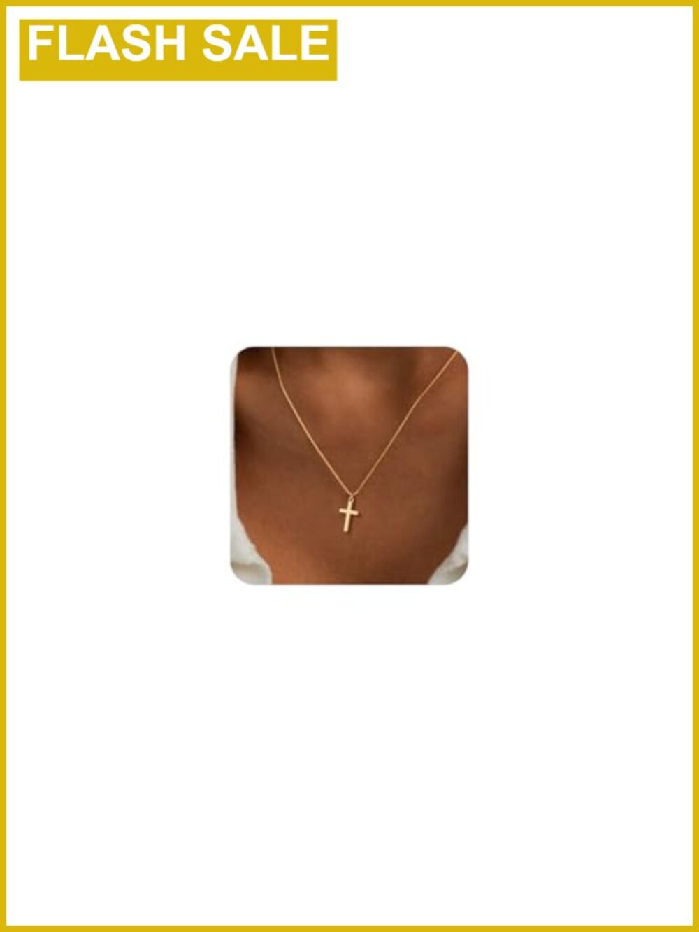 14k gold plated cross necklace dainty teen girls